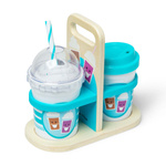 Napoje na wynos zestaw zabawkowy z wibrującym spieniaczem Hot & Cold Drinks 16 elementów Melissa & Doug