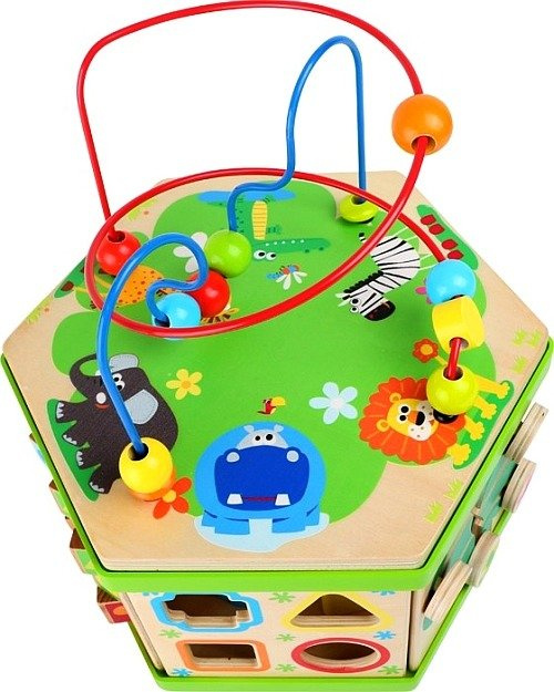 Edukacyjny sześcian ze zwierzętami