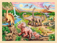 Puzzle Dinozaury 96 el. Goki