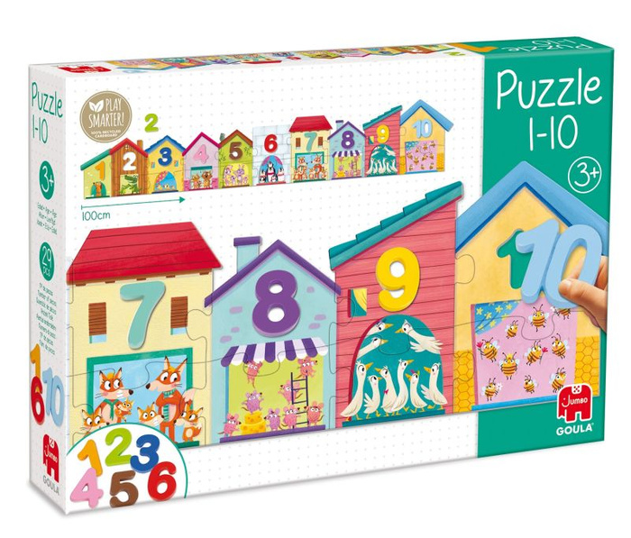 Puzzle dla dzieci Cyfry 1-10 Goula