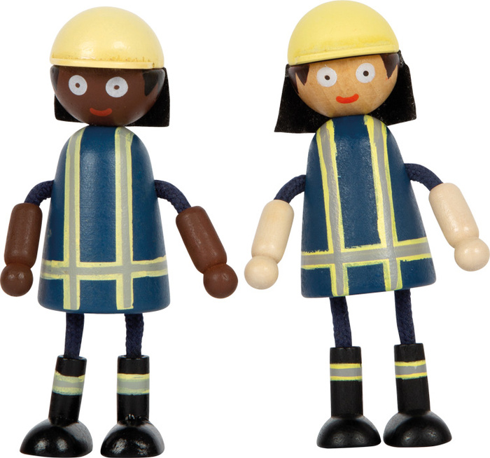 Duża drewniana remiza strażacka z akcesoriami i dźwiękiem Small Foot 