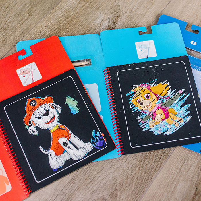 Wydrapywanka zdrapywanka z książką Psi Patrol Scratch Art Pad – Skye Melissa and Doug