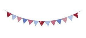 Różowo-niebieska girlanda