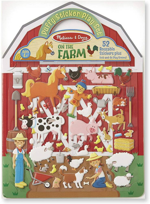 Zestaw z naklejkami wielokrotnego użytku Farma Melissa & Doug