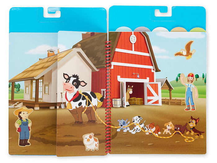 Naklejki wielorazowego użytku Psi Patrol Restickable Stickers Flip-Flap Pad – Adventure Bay Melissa & Doug