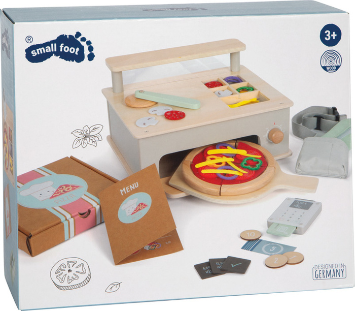 Drewniana pizzeria zabawki kuchenne dla dzieci Small Foot