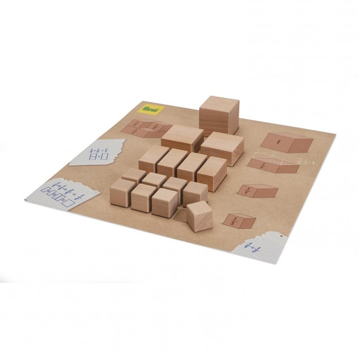 Drewniana Gra dla dzieci do nauki dzielenia i ułamków Erzi