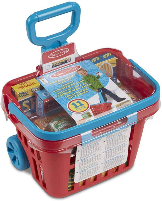 Koszyk zakupowy z artykułami spożywczymi Fill & Roll Melissa & Doug 