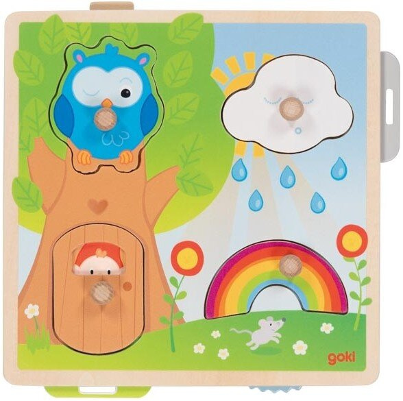 Drewniana układanka pogoda Goki