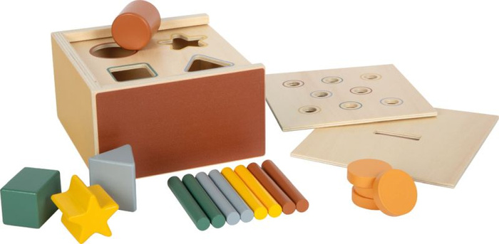Drewniany sorter kształtów i kolorów Montessori Small Foot