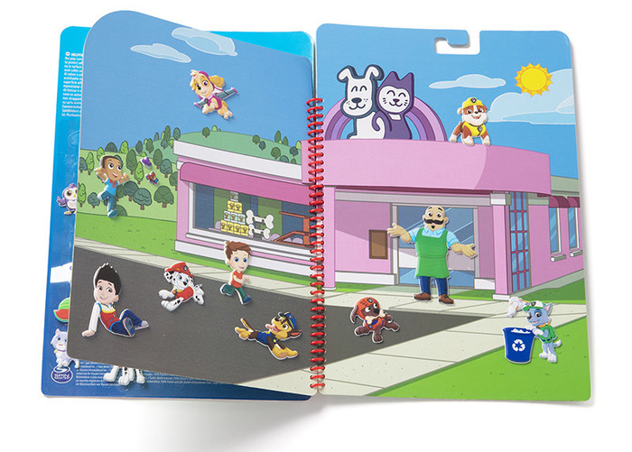 Naklejki wielokrotnego użytku Psi Patrol Puffy Sticker - Adventure Bay Melissa and Doug