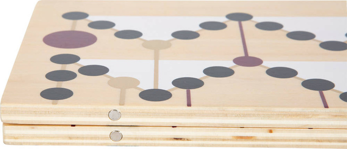 Gra 2w1 Ludo Węże i drabiny Gold Edition Small Foot