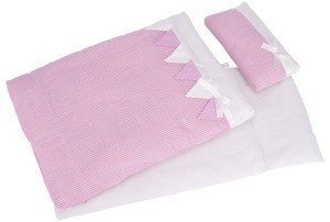 Różowa pościel do wózka