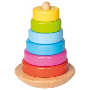 Układanka na drążku, wieża, 7 el.