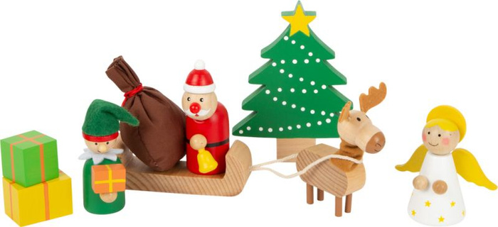 Świąteczny zestaw drewnianych figurek zwierząt leśnych Small Foot