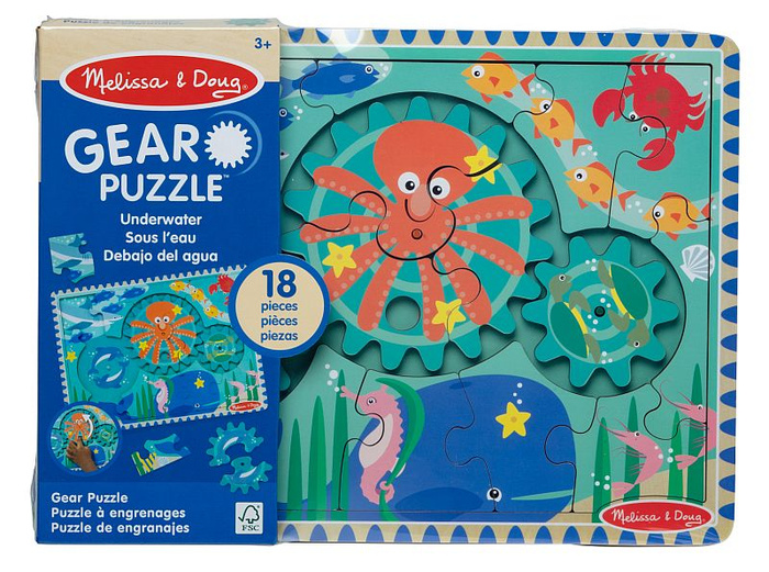 Puzzle z zębatkami Podwodny świat Melisa & Doug