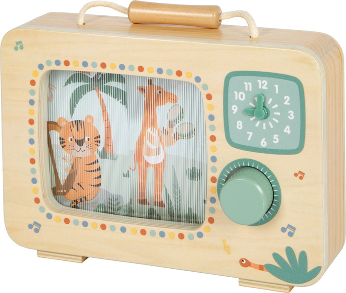 Drewniana pozytywka Telewizor Safari Small Foot