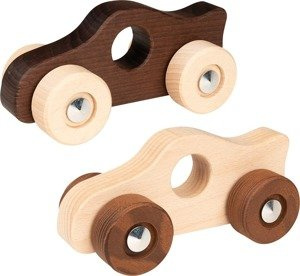 Drewniane autka do rączki Mello Goki Nature