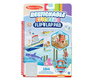 Naklejki wielorazowego użytku Psi Patrol Restickable Stickers Flip-Flap Pad – Adventure Bay Melissa & Doug