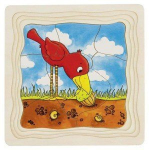 Puzzle warstwowe, etapy rozwoju drzewa, 4 obrazki, 44 el.