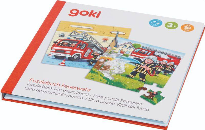 Książka z puzzlami Straż pożarna Goki
