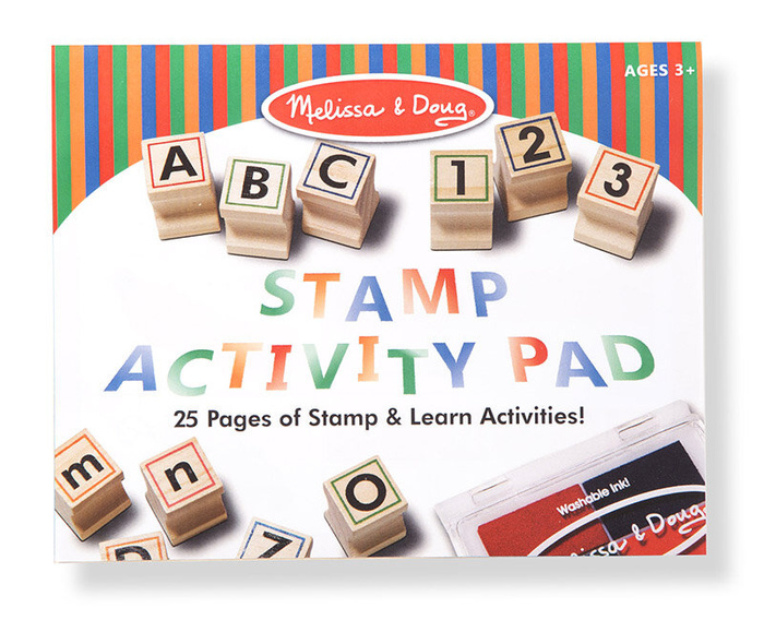 Stemple drewniane Deluxe litery i cyfry Melissa and Doug