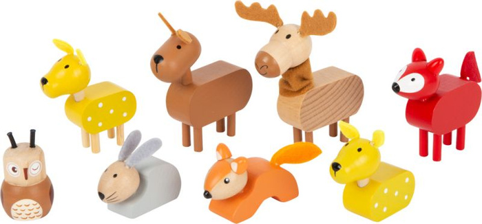Świąteczny zestaw drewnianych figurek zwierząt leśnych Small Foot