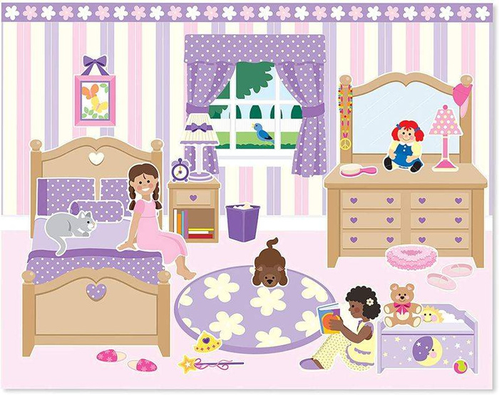 Zestaw z naklejkami wielokrotnego użytku Domek Melissa & Doug