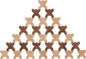 Drewniane klocki dla dzieci i gra Człowiek X Goki Nature