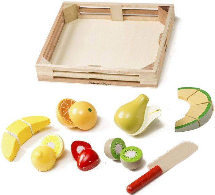 Drewniany zestaw do krojenia owoców Cutting Fruit 8 el Melissa & Doug