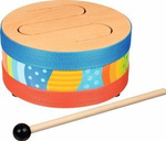 Drewniany bębenek dla dzieci z pałeczką Goki