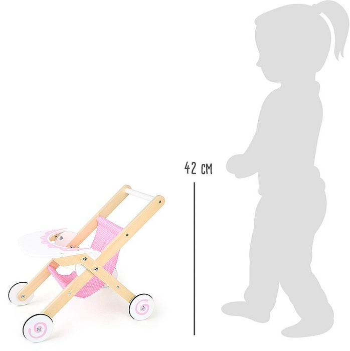 Wózek dla lalek z drewna Różowy sen Small foot