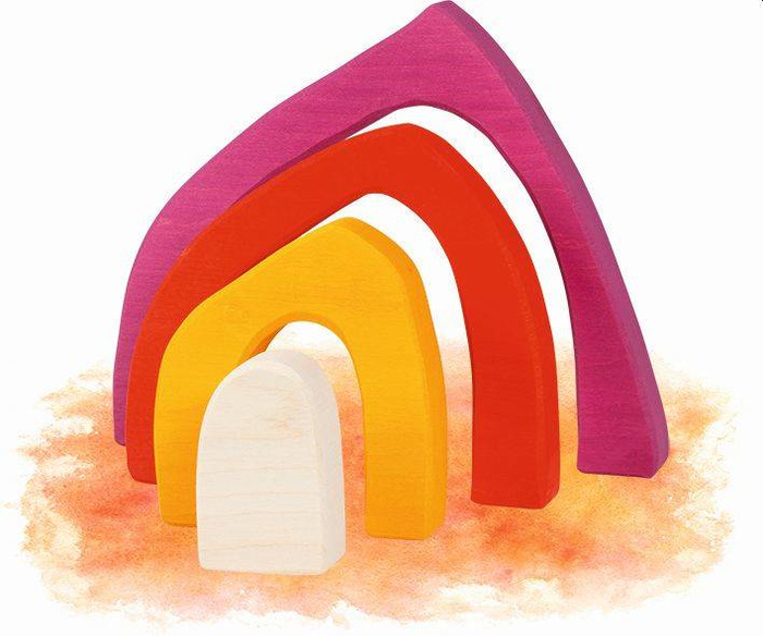 Drewniana układanka Cztery pory roku Goki