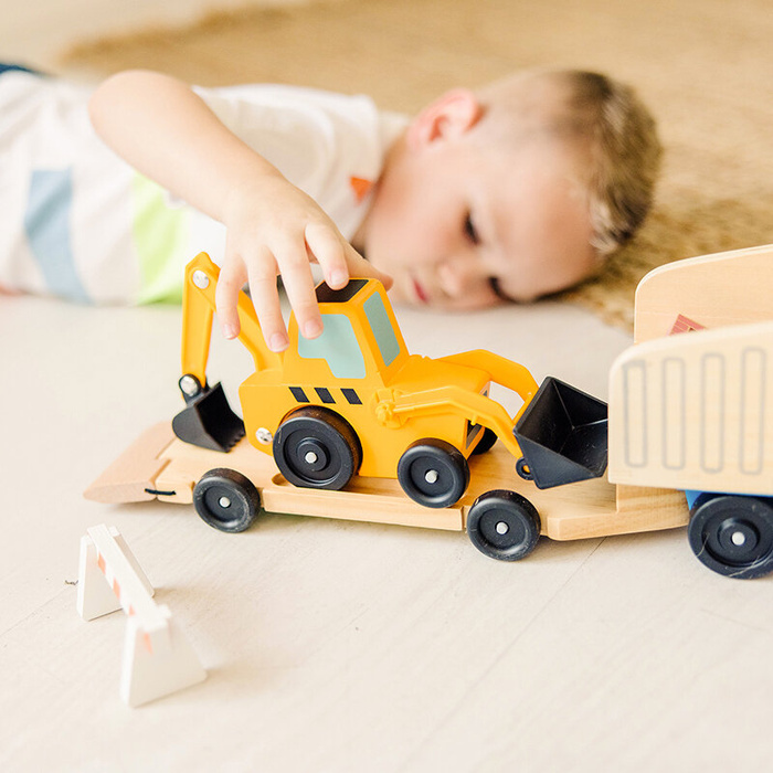 Drewniane pojazdy budowlane dla dzieci Classic Toys Melissa and Doug
