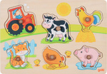 Dopasowywanka układanka drewniana Na Farmie Goki