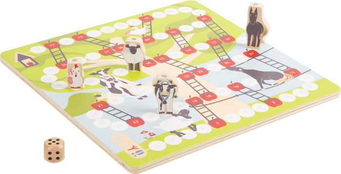 Drewniana kolekcja gier planszowych Czterech Przyjaciół 4 Friends Small Foot 