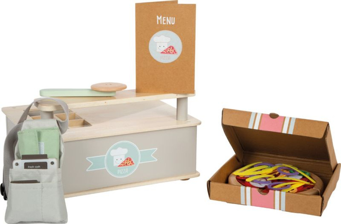 Drewniana pizzeria zabawki kuchenne dla dzieci Small Foot