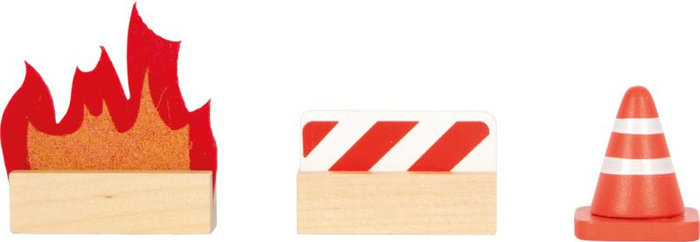 Duża drewniana remiza strażacka z akcesoriami i dźwiękiem Small Foot 