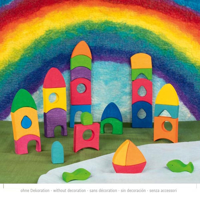 Zestaw konstrukcyjny Morgana z klocków drewnianych Goki