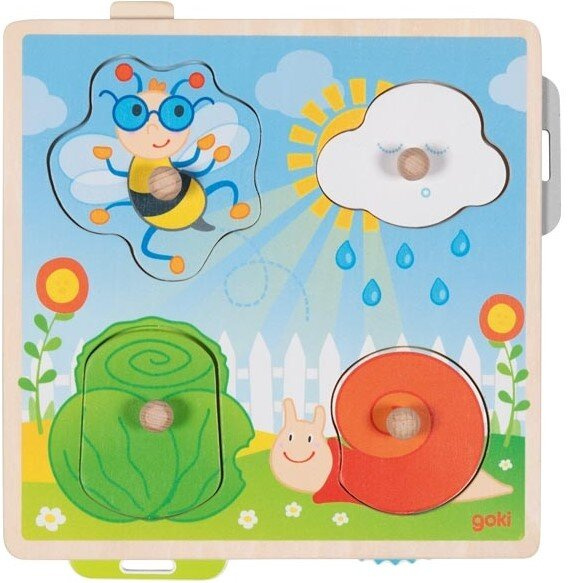 Drewniana układanka  W ogrodzie Goki