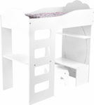 Łóżko piętrowe dla lalek z biurkiem Small Foot