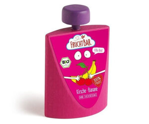 Mus wiśniowo bananowy w drewnianej tubce do zabawy Erzi