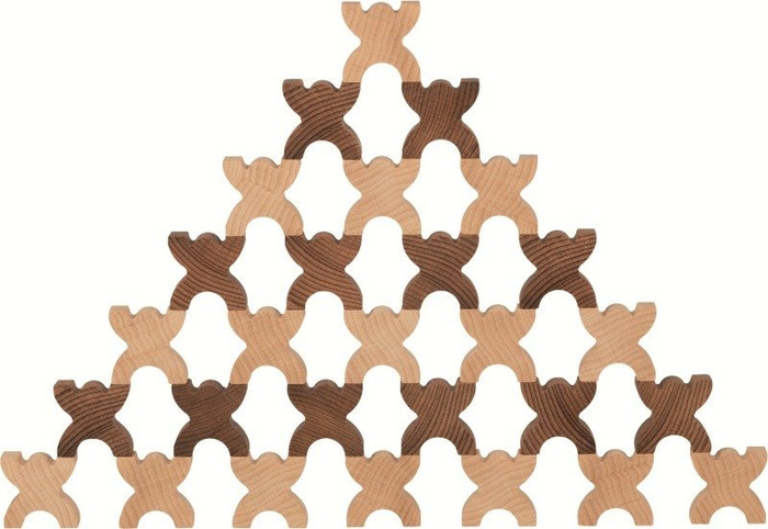 Drewniane klocki dla dzieci i gra Człowiek X Goki Nature