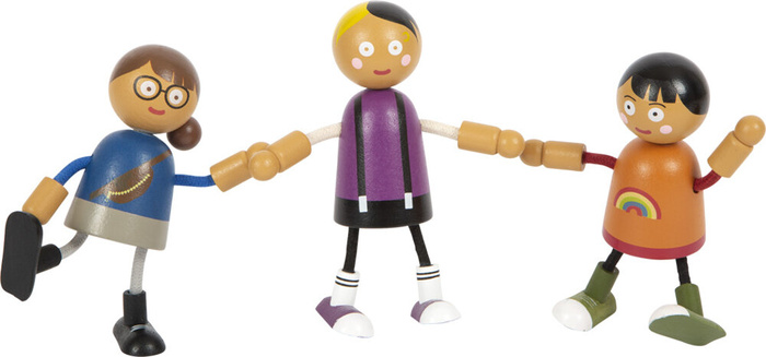 Drewniane lalki Rodzina z dzieckiem Small Foot 