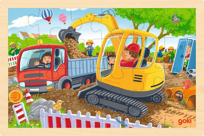 Puzzle Koparka 24 el. Goki