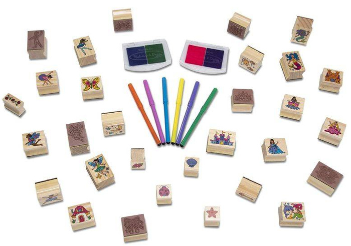 Drewniane stempelki Wróżki Melissa & Doug 