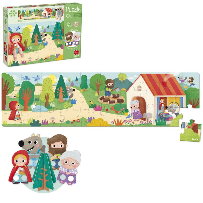 Puzzle dla dzieci XXL Czerwony kapturek Goula
