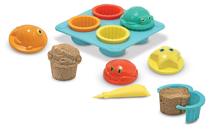 Foremki do piasku, wody zabawa na plaży babeczki Melissa and Doug