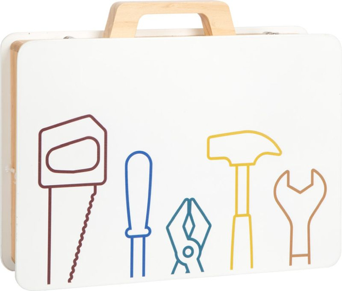 Drewniana walizka z narzędziami dla dzieci Warsztat Small Foot 