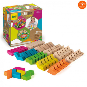 Klocki drewniane GeoBlox MaxiMix 60 el. Erzi